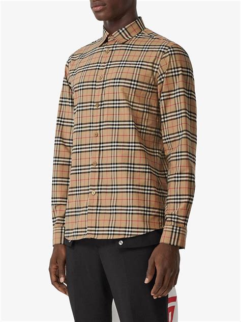 camicia uomo burberry quadri